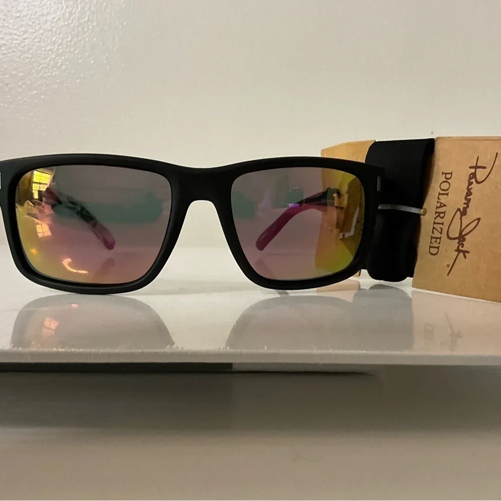 Panama Jack Black Sunglasses with Polarized Lenses